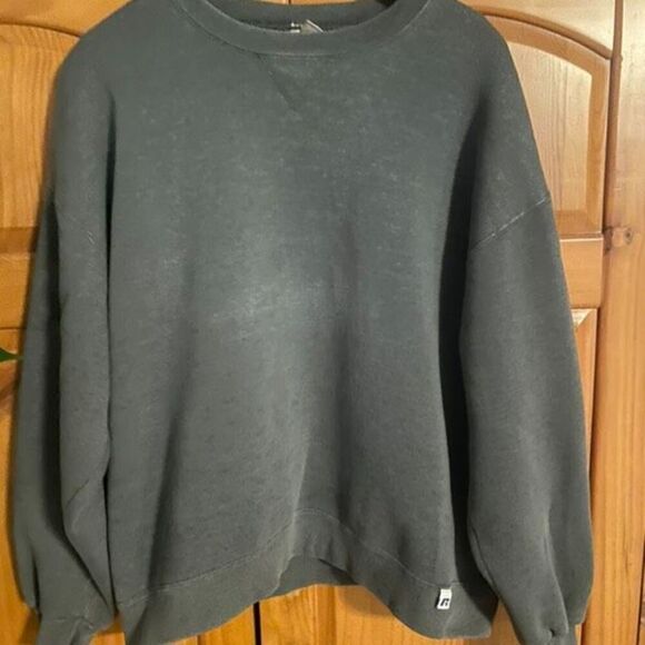 Y2K Russell Athletic Pullover Sweatshirt Gray Size XL - Picture 1 of 8